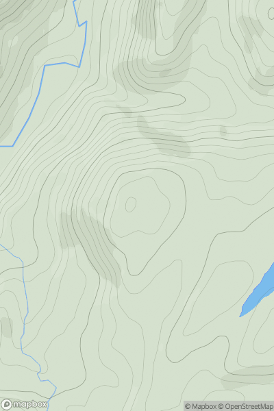Thumbnail image for Druim Buidhe [Oban to Loch Fyne] showing contour plot for surrounding peak